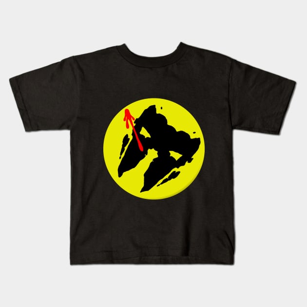 Rorschach Watchmen Button Kids T-Shirt by MrGekko